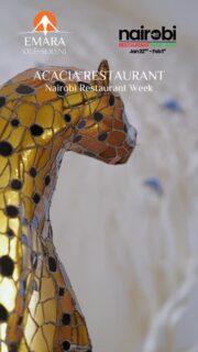 Join us at Acacia Restaurant for Nairobi Restaurant Weel and enjoy a specially curated menu, exciting perks, fun goodies, and special offers. 
 
To reserve a table, call +254 731 436571. 

#NairobiRestaurantWeek #AcaciaRestaurant #NRW2026 #EmaraOleSereni