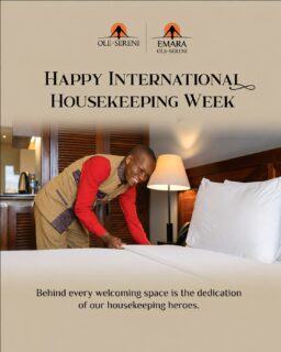 Behind every perfectly made bed and spotless room is a story of care you may never see, this week, we celebrate the hands that make Ole-Sereni Hotels feel like home. 
Happy International Housekeeping Week to our incredible Housekeeping team! 🧡

#internationalhousekeepingweek #oleserenihotels