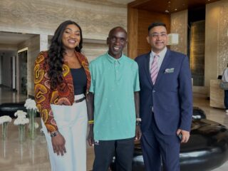 A constant reminder of the greatness that is within us! We were honored to host one of the world’s most celebrated sporting icons, Eliud Kipchoge. He was received by our Group CEO, Mr. Ajit Kumar and our Group Head Of Sales, Milka Kimani. 

The visit made for an afternoon of great company and a reminder of the excellence that Kenya continues to share with the world. 

#EmaraOleSereni #OleSereni #BestHotelInNairobi #EliudKipchoge